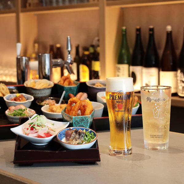 [Stand EL Bar] Hannari EL Drinking Set - 3 snacks to choose from + 60 minutes all-you-can-drink for 2,000 yen!