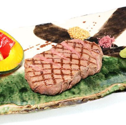 Grilled Japanese Black Beef Loin ~ Kyoto Vegetables and Traditional Japanese Appearance ~