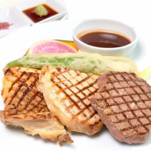 ● ３種のお肉のアンサンブル ～牛、豚、鶏～