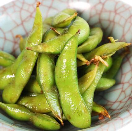 ● Edamame stir-fried with browned butter and soy sauce