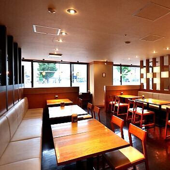 The sophisticated atmosphere of the hotel's main dining area