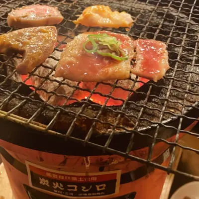炭火七輪焼肉をコスパよく