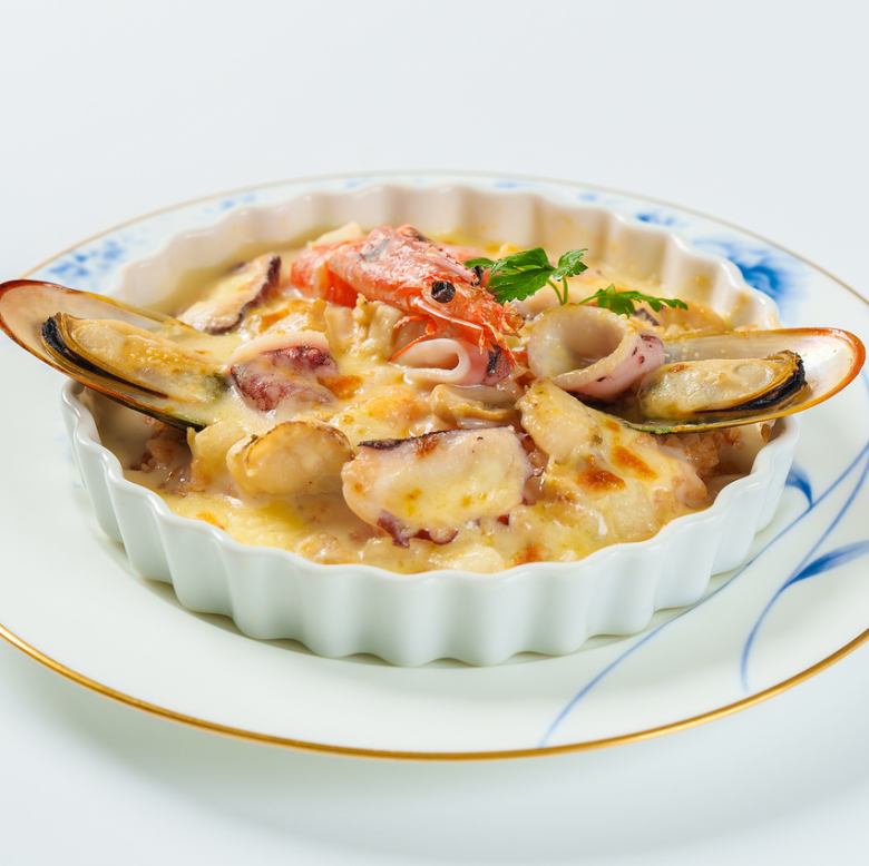 シーフードドリア