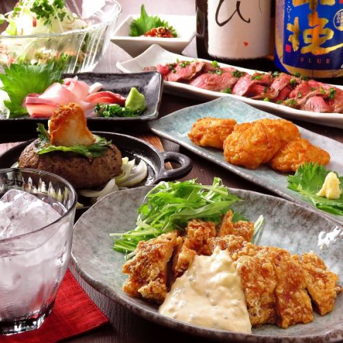 [For welcoming and farewell parties] Our popular menu of <8 dishes total> "Omakase Course" 5,900 yen! <2.5 hours all-you-can-drink included!>