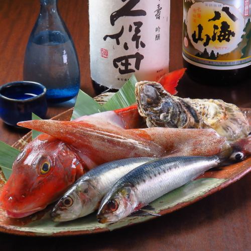毎日仕入れた鮮魚のお寿司