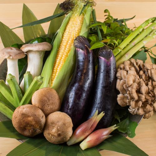 素材を生かす、旬野菜。