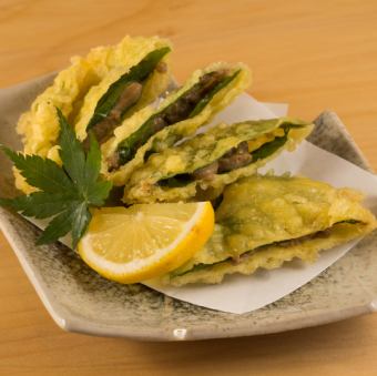 かにみそ天ぷら