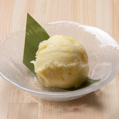 ゆずシャーベット