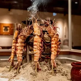 【飲み放題付】全14品7000円コース｜名物 大海老塩焼・旬菜旬魚・鰹タタキなど※日～木6500円※