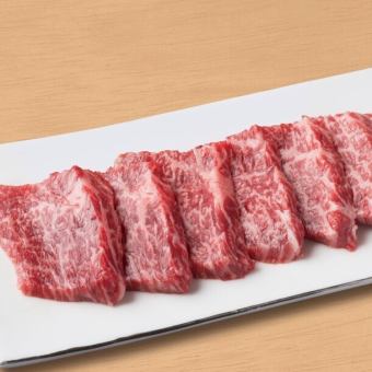 【三角バラ(鋤骨まわりの一部からわずかに取れる希少部位)】社長カルビ(タレor塩、わさび)　各