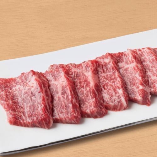 【三角バラ(鋤骨まわりの一部からわずかに取れる希少部位)】社長カルビ(タレor塩、わさび)　各