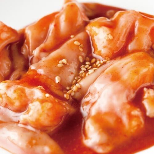 【希少ホルモン(歯ざわりで味わう贅沢を)】【牛第四胃】赤センマイ(味噌)