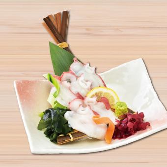 【北海道のうまいもん】『北海道産』たこ刺身/『道産子のソウルフード』若どりザンギ(3個)