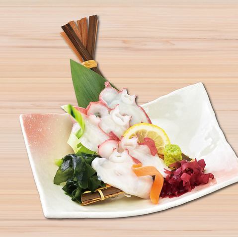 【北海道のうまいもん】『北海道産』たこ刺身/『道産子のソウルフード』若どりザンギ(3個)