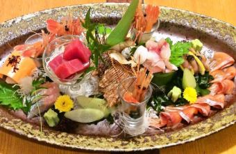 Special sashimi platter Bekka platter