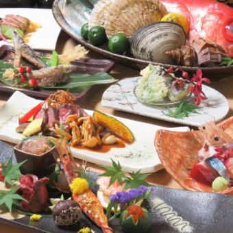 120分飲み放題 付き　全10品　15000円 カムイコース
