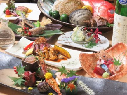 120分飲み放題 付き　全10品　15000円 カムイコース