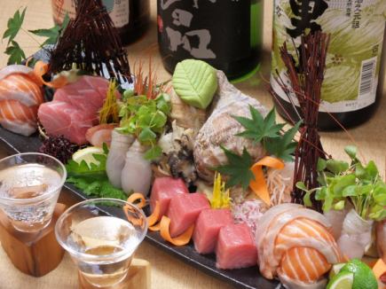 【別家至極プラン】純米大吟醸など厳選日本酒含む120分飲み放題付　全9品10000円ウポポイコース