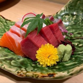 おまかせ刺身盛合せ 三点盛