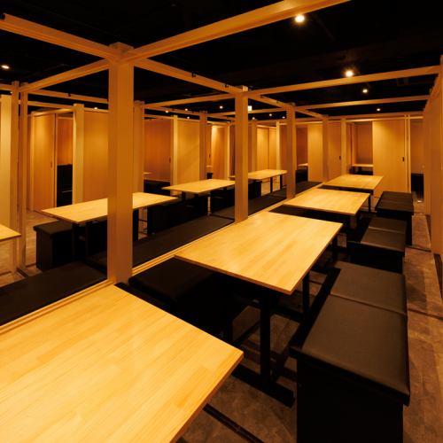 団体様でも人数に応じてアレンジ自在の広々和空間！