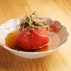 冰镇番茄用鸡汤腌制