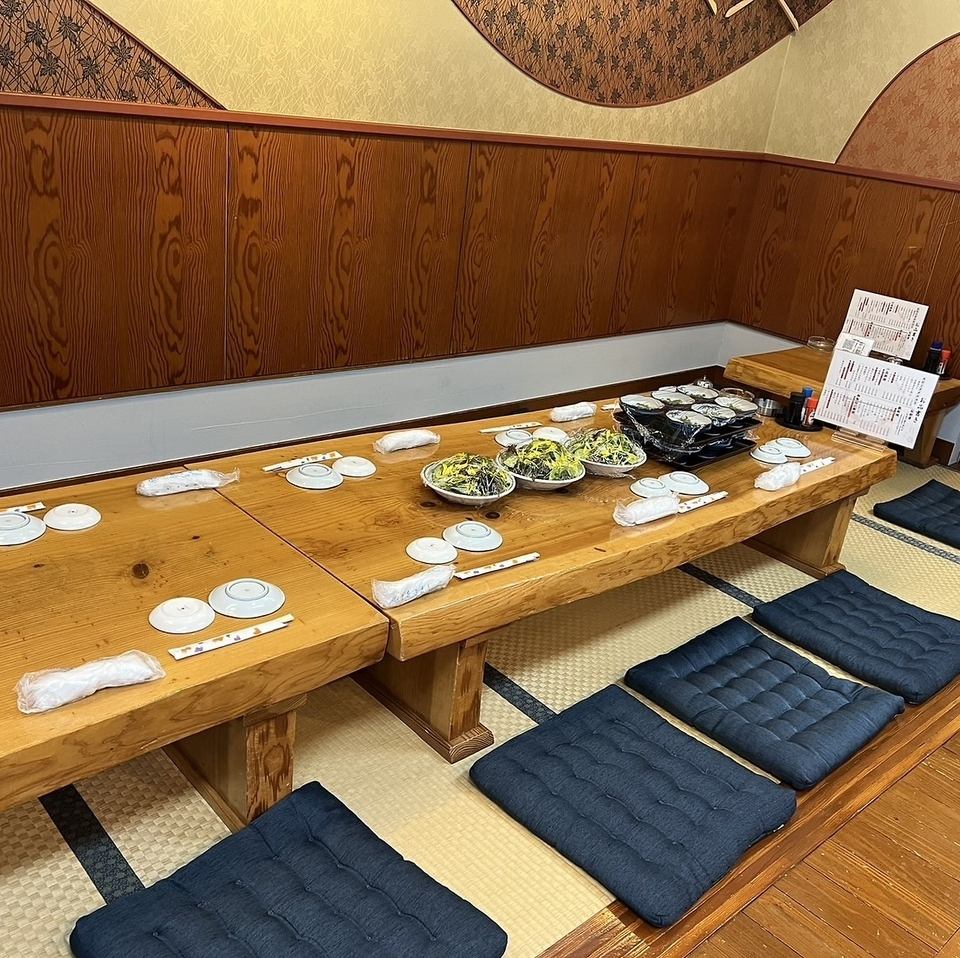 半個室のプライベート空間！ゆったりお座敷でおくつろぎください
