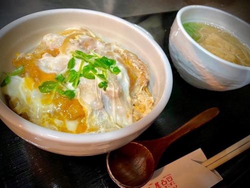 Sangen pork loin cutlet bowl and small soba noodles