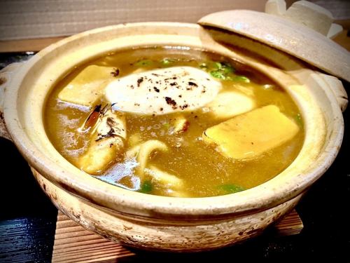 The best! Grilled cheese mushroom curry nabeyaki udon nabeyaki udon