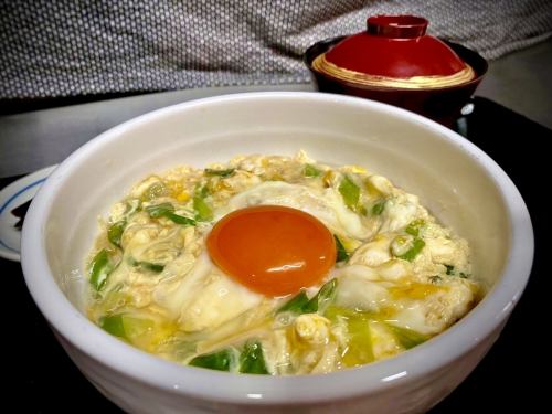 Egg bowl and small soba