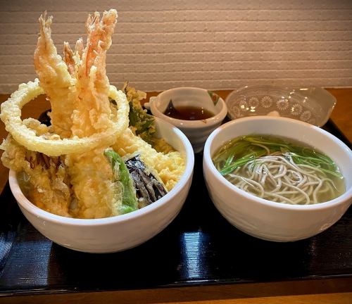 Specialty: dream tempura bowl and small soba noodles