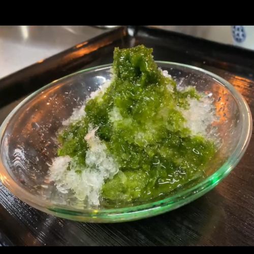 Matcha ice warabi mochi (summer only)