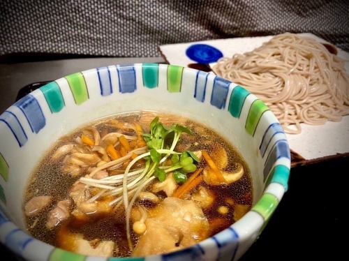 Autumn limited soba noodles with Uji duck and mushrooms