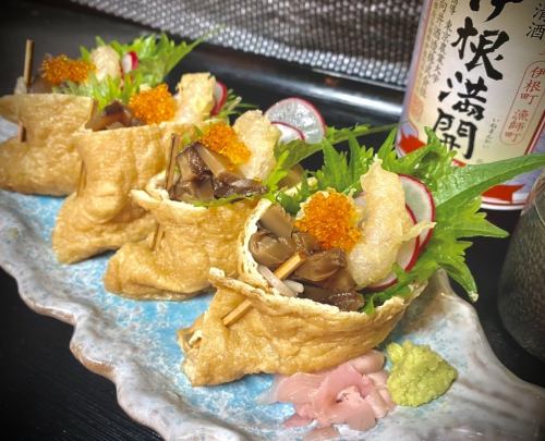 Unique sushi! Tensoba Inari sushi 1 piece