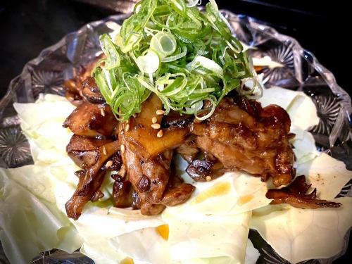 Tajima chicken stir-fried with garlic