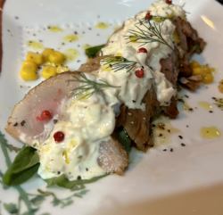 Specialty: Tuna steak with tartar sauce