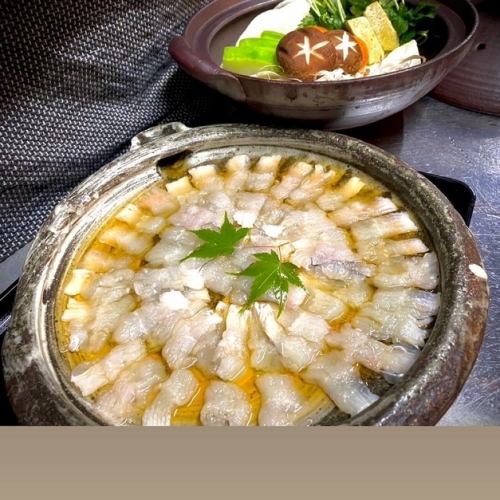 Summer-only conger eel hot pot