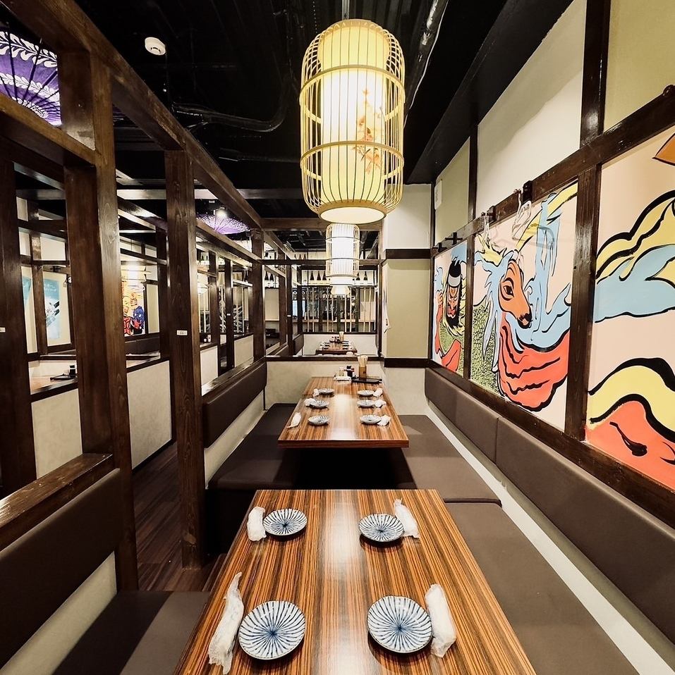 4～20名収容可能な半個室完備！2H飲み放題付コース2500円から★