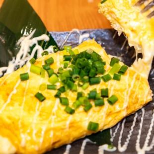 伸びーる卵ステーキ