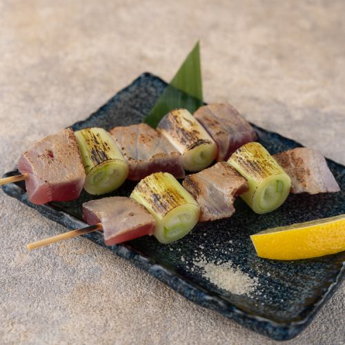 鮪のネギま串焼き(味噌ダレ・甘辛醤油）