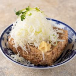 どっさり葱の厚揚げ豆腐