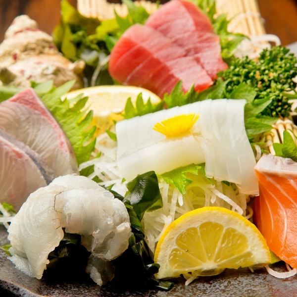 Assorted sashimi 3 types/5 types