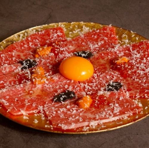 雲丹のトリュフの贅沢カルパッチョ