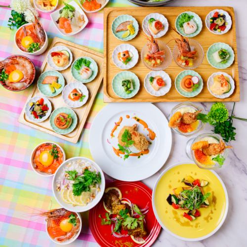 【コスパ最強！】サーモン&エビづくし100分食べ放題！4180⇒3680円