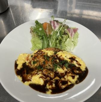 煎蛋飯佐濃釉醬