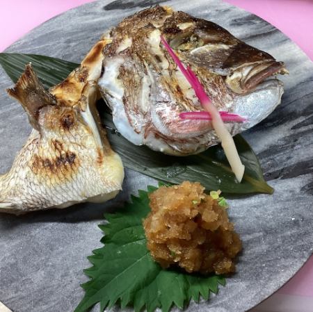 鯛のかぶと焼き