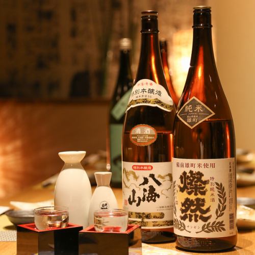 We have local sake from Gunma prefecture.For all-you-can-drink ♪