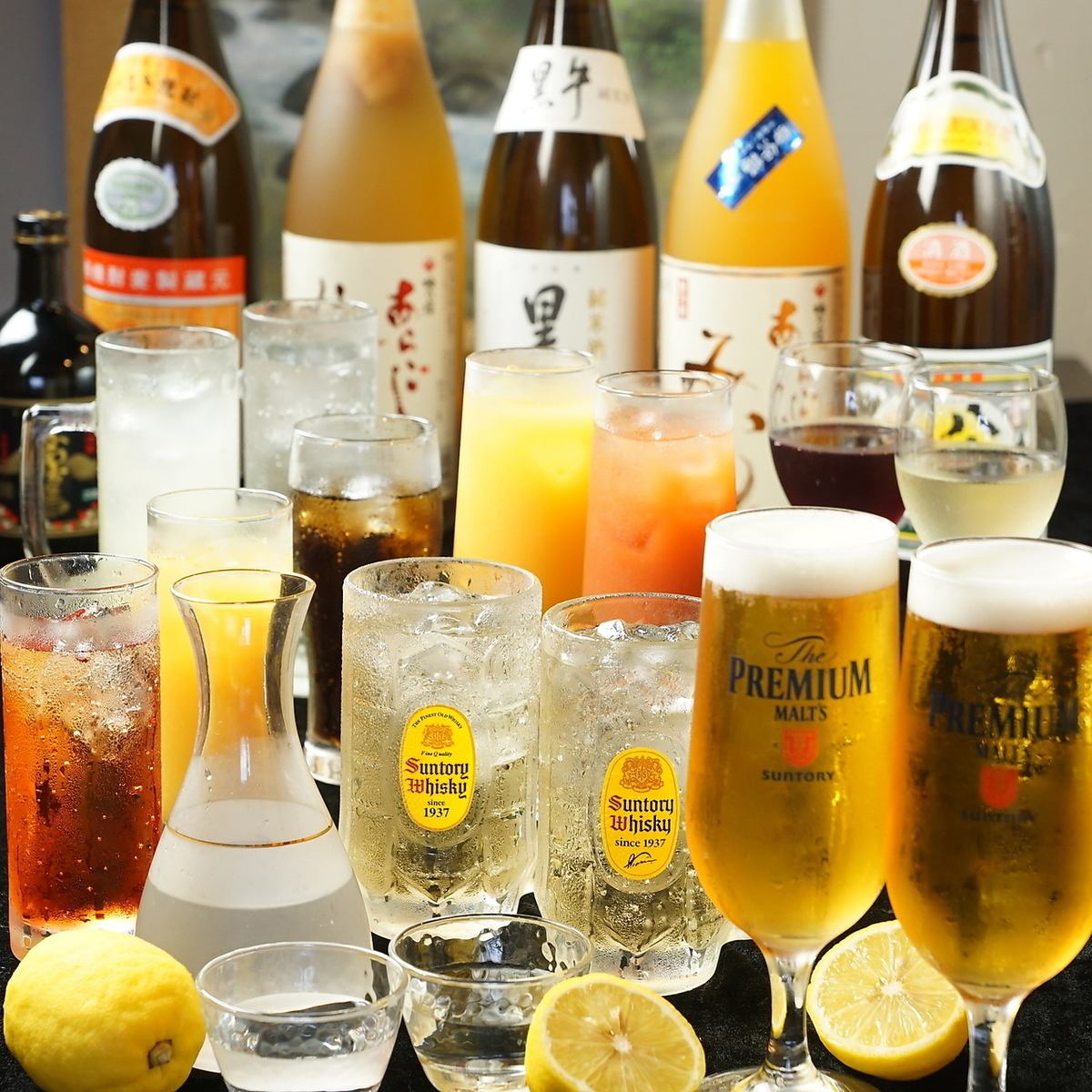 All-you-can-drink for 1,500 yen for 2 hours! Great compatibility with Gunma specialties!