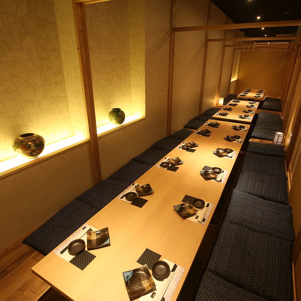 OK for up to 60 people ☆ All seats are private rooms, so recommended for company banquets and drinking parties!