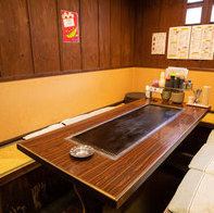 奥のお席は半個室仕様となっております。人気の為、ご予約はお早めに☆