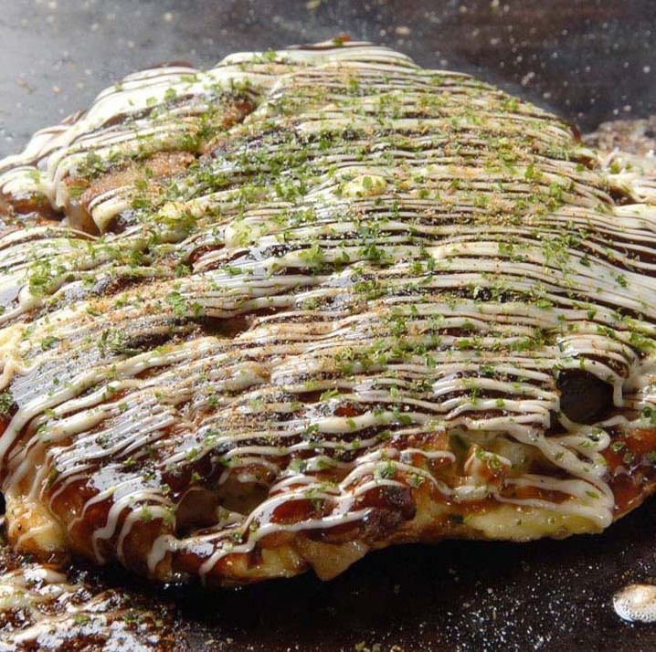 みんなでお好み焼を焼こう！お子様連れ歓迎。豊富なメニューを